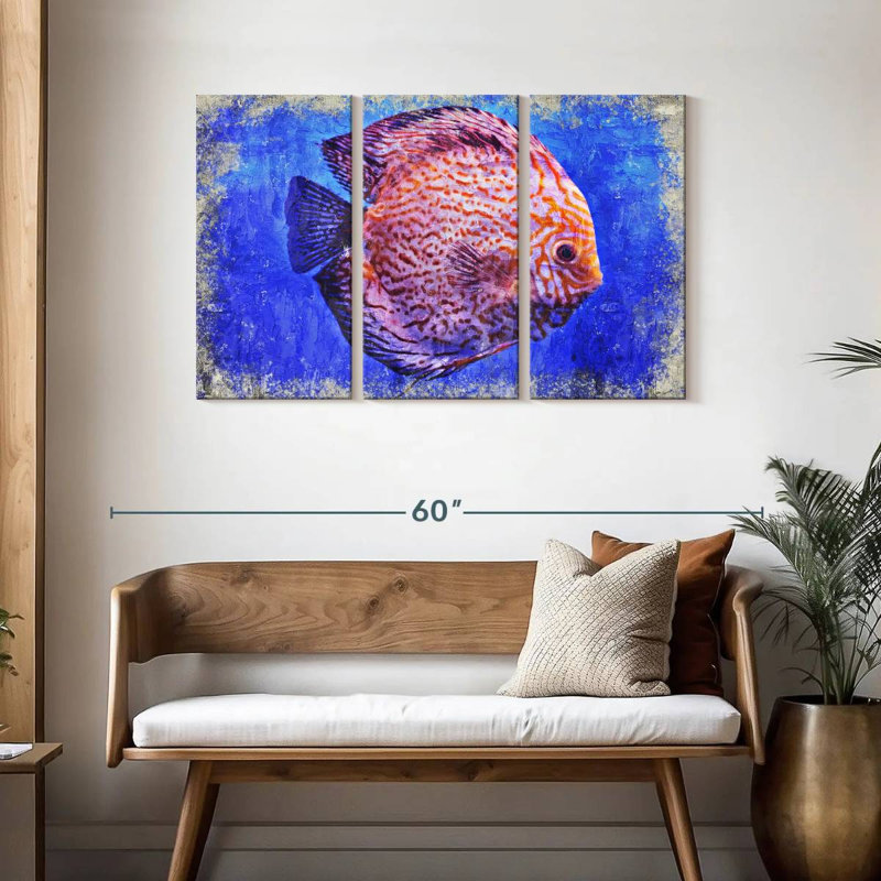 Pigeon sang discus, H 28 po x l 45 po