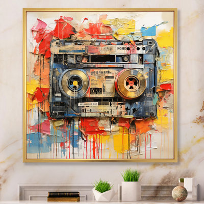 Cassette Tapes Retro Vibes II - Music Canvas Print
