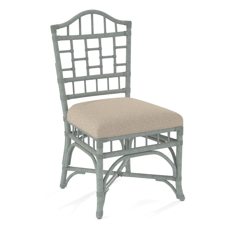 Chaise d'appoint Chippendale, Nickel, Tissu écossais taupe 0126-73
