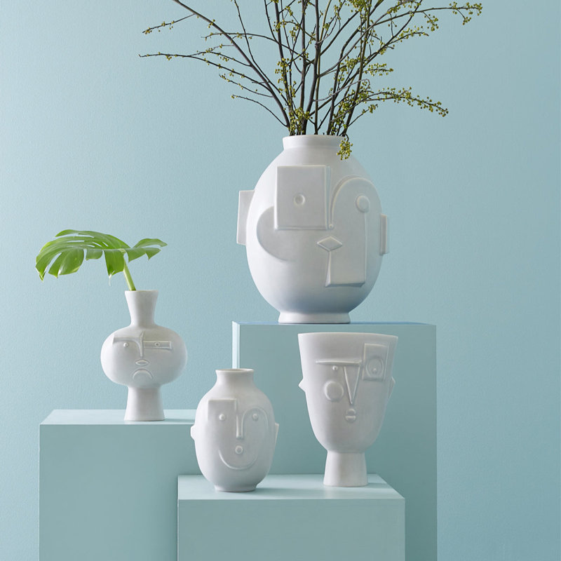 Extra Large White Porcelain Tulip Vase