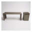 Dune Rounded Bench - Ash Brown