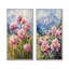 Pivoines dans la brise alpine I - décoration murale en toile florale 2 panneaux-1620887879-1620887900