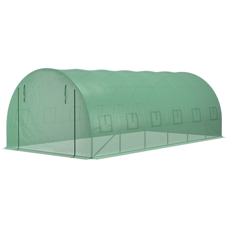 Analeigha Tunnel Greenhouse Panel Cover, 200cm H x 300cm W x 600cm D