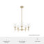 Plafonnier lustre 5 lumières en verre transparent Hunter Xidane-73725715