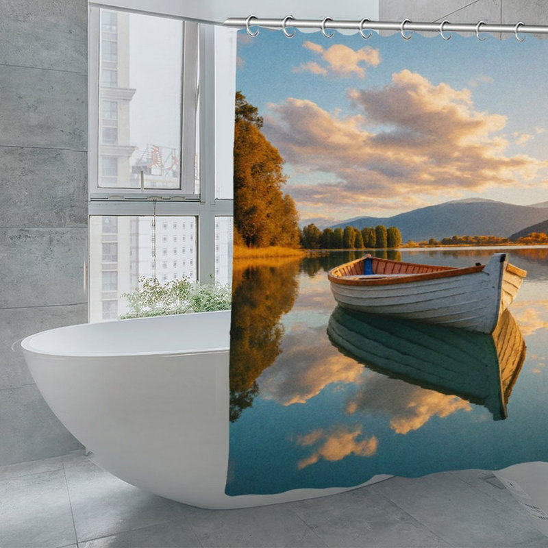 Rideaux de douche Lake Sunset, 71 × 71