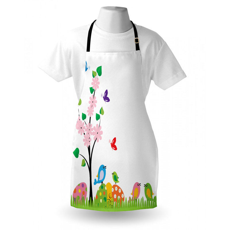 Easter Floral Bib Apron