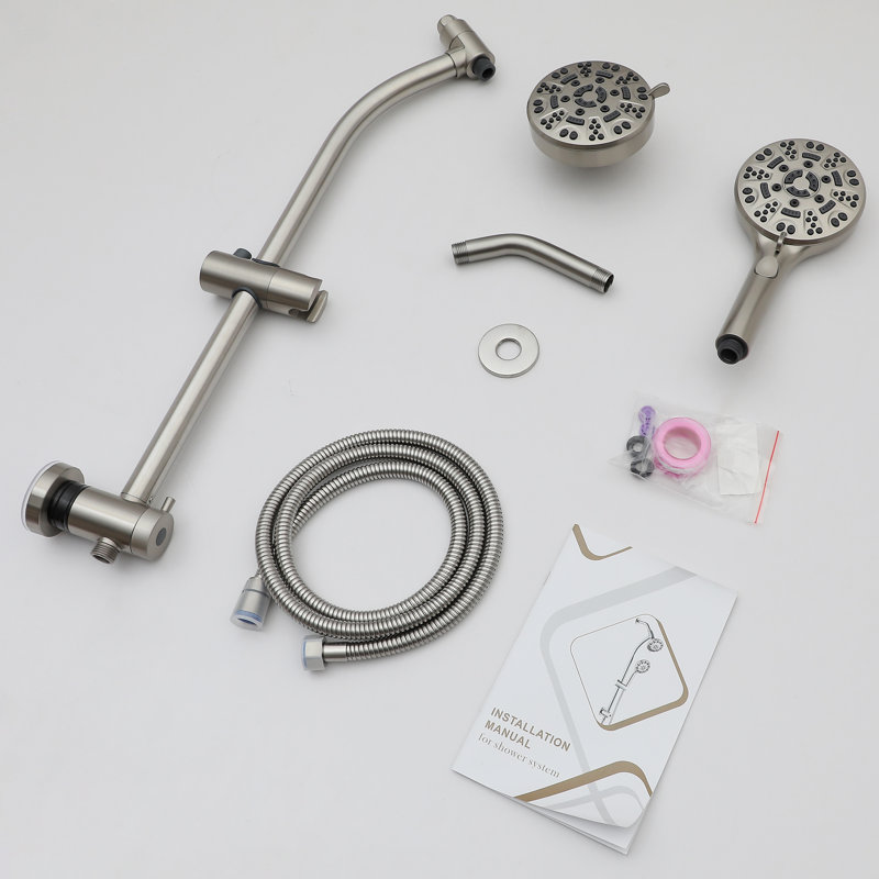 4.7 Inch 8-Spray Dual Shower Head Set