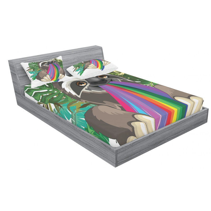 Microfiber Fitted Sheet, Queen Fitted Sheet with 2 Pillowcases