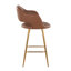 Tabouret de bar à hauteur fixe 26 "avec pieds en métal et repose-pieds carré Lake-1405943446-1405943440
