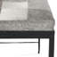 Banc en peau de mouton 28 po Achen gris