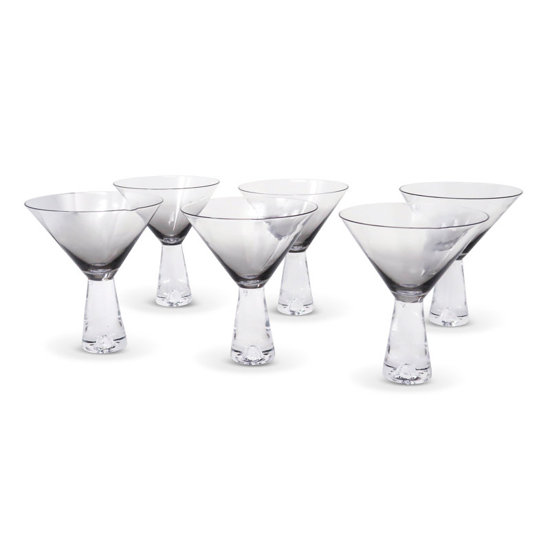 Wine Martini Cups, Ombré Smoke