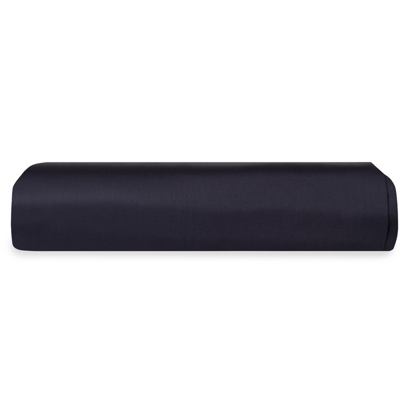 Delara GOTS Certified 100% Organic Cotton Sateen Flat Sheet, 400TC Long Staple, Soft, Silky, Breathable & Moisture-Wicking