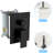 10 Inch Square, Dual Shower Head, Matte Black, Ceiling Mount, System, - Balanced Valve, Easy Installation, Handheld Function, Mounted,