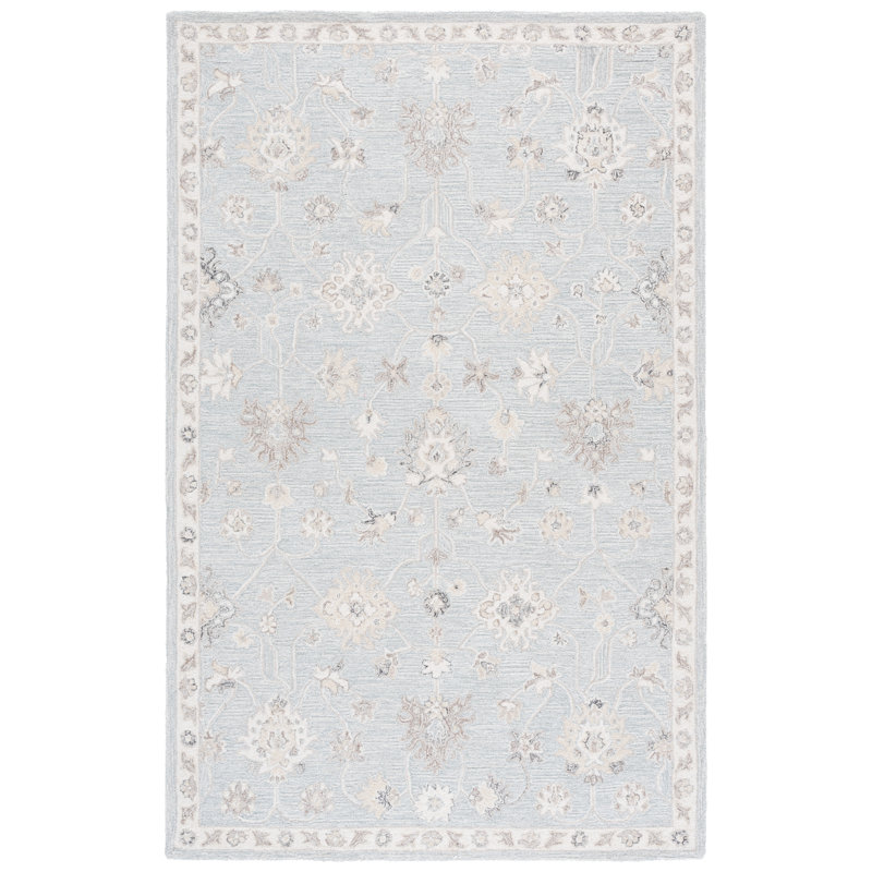 Laine 85% touffetée à la main Metro 892; Tapis oriental 15% coton, Rectangle 4pi x 6 pi