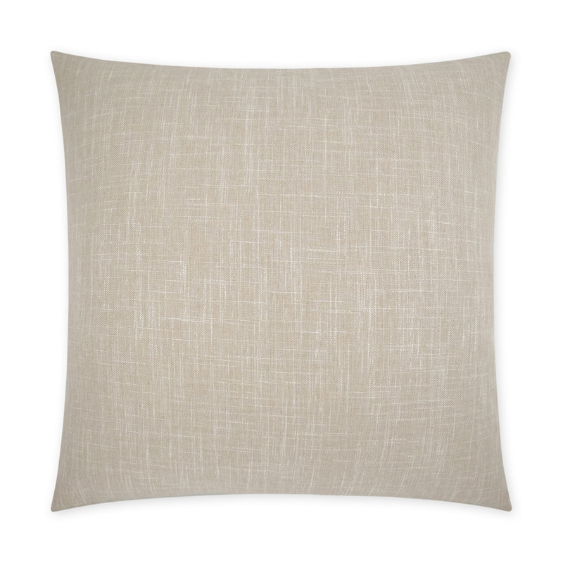 Coussin décoratif Lena, Sable, Carré 24 po