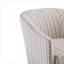Fauteuil d'appoint en tissu rembourré en tissu pour petits espaces avec pieds en bois massif, finition bleue