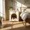 Caisse d'appoint pour chien en bois massif avec coussin moelleux