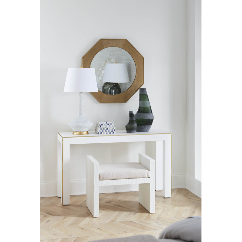 Martina Hexagon Brass Wall Mirror