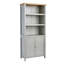 Raposa 2 Door Display Cabinet 3 Shelf Bookcase Storage Unit 36mm Thick Top-607804682