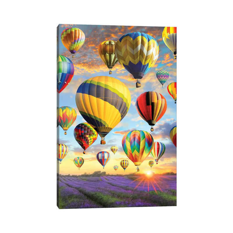 Hot Air Baloons - Wrapped Canvas Print, 30.48 cm H x 45.72 cm W
