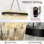 Dimmable 16-light Rectangle Crystal Chandelier-1471350850
