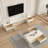 Solid wood TV stand coffee table minimal