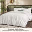 Housse de couette pour lit très grand en coton - Housse de couette 100% coton gaufré blanc noix de coco pour lit très grand, doux et doux pour toute la saison, 3 pièces, 104 po x 90 po-126671311-126671312