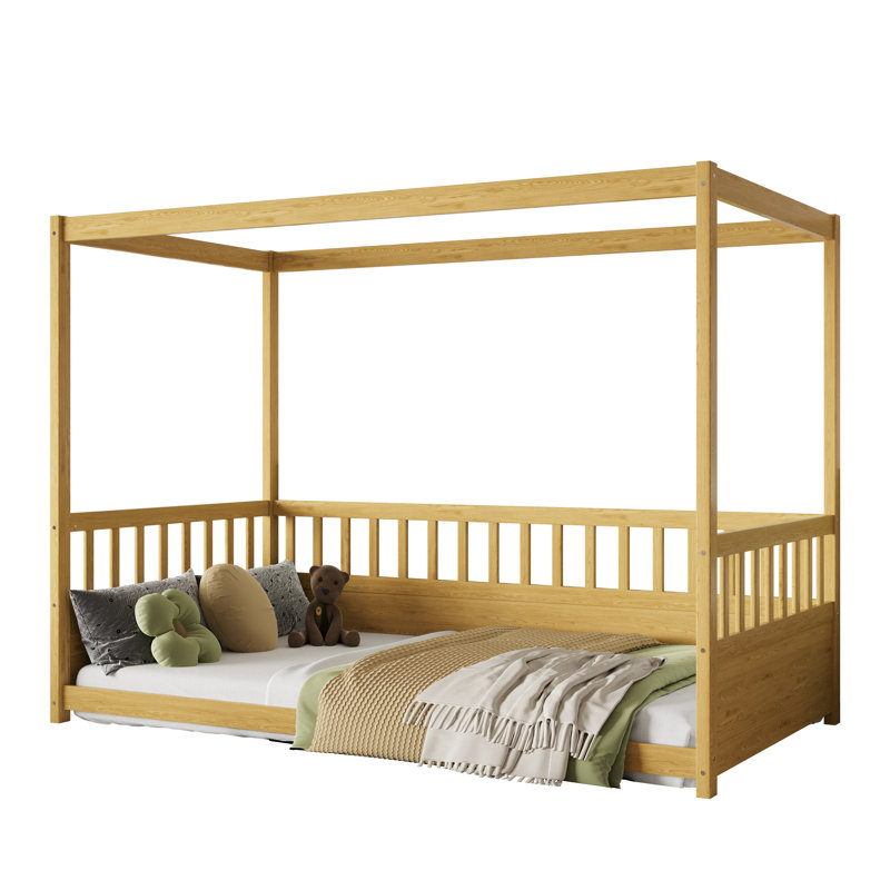 Lit simple simple Montessori, Lit simple, Brun