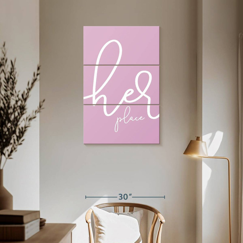 Kema Her Place Pink, 57" H x 36" W
