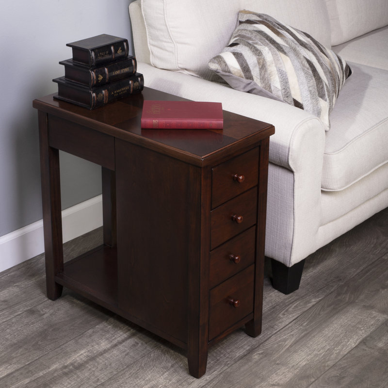 Kelton 4 Drawer Side Table, Cherry