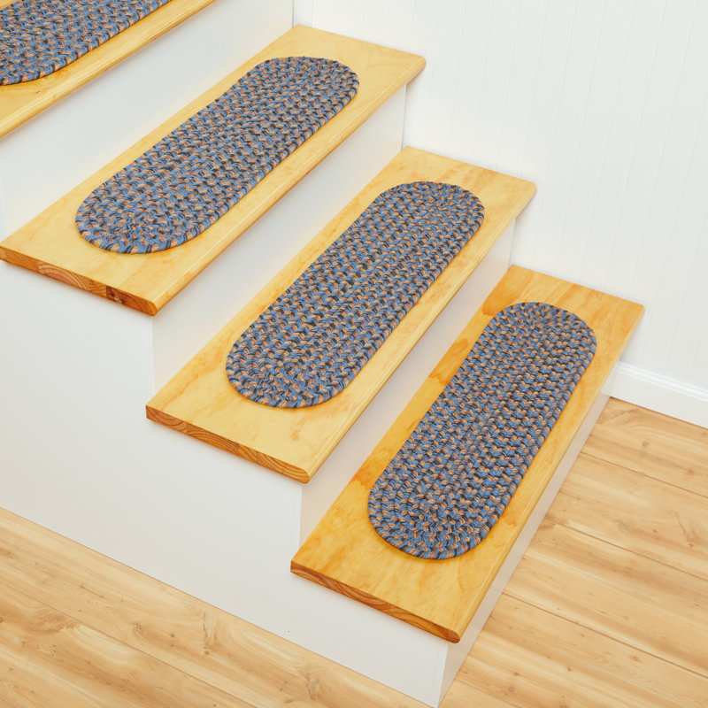 Tapis d'escalier bleu denim SeanPaul Camden, Ensemble de 13
