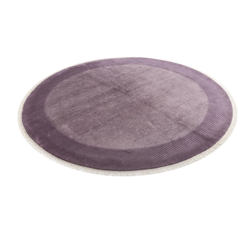 Tapis rond rond mauve Indira