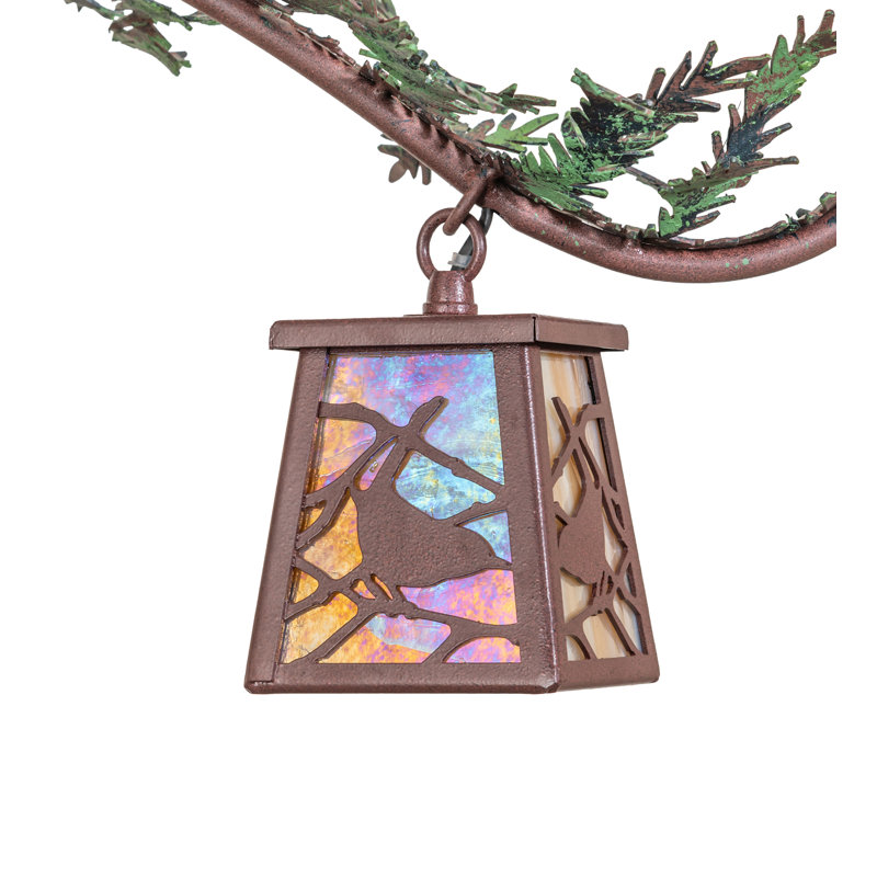 48" Wide Pine Branch 8 Light Custom Chandelier