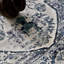 Tapis oriental bleu / vert / gris lavable à la machine-1907207913