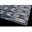 Tapis bleu marine et argent noué à la main de haute qualité-49812252