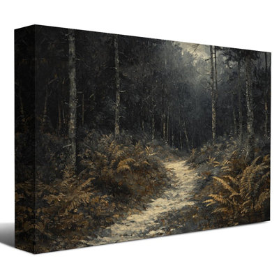 12" x 18" Framed Canvas Wall Art with Wood Frame, Ready to Hang