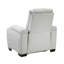 Fauteuil inclinable manuel Reny avec porte-gobelets, microfibre gris clair