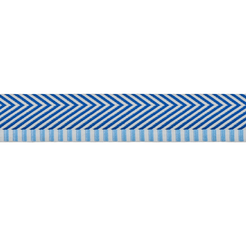 Ruban à chevrons en sergé, bleu