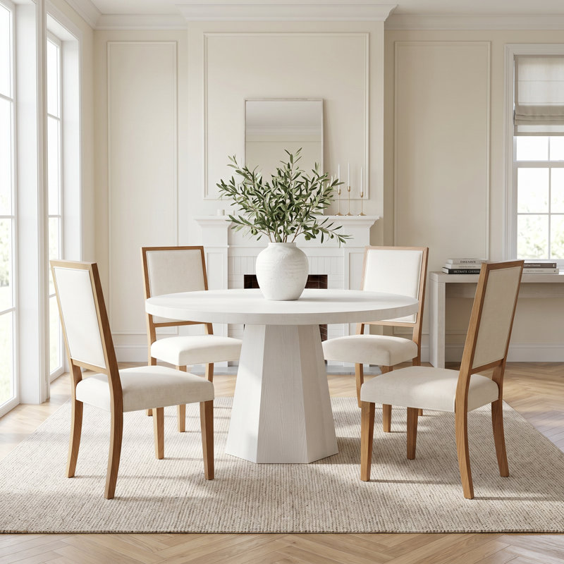 5 - Piece Extendable Solid Wood Dining Set