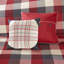 Ensemble de courtepointe à chevrons 6 pièces avec coussins 6 Red King / Cal King-133589598-133589600