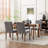 Fabric Upholstered Dining Chair Side Chair With Solid Wood Legs-465663110-436645581