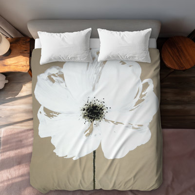 Abstract Color Splash Flower Queen Duvet Cover | Farmhouse Decor