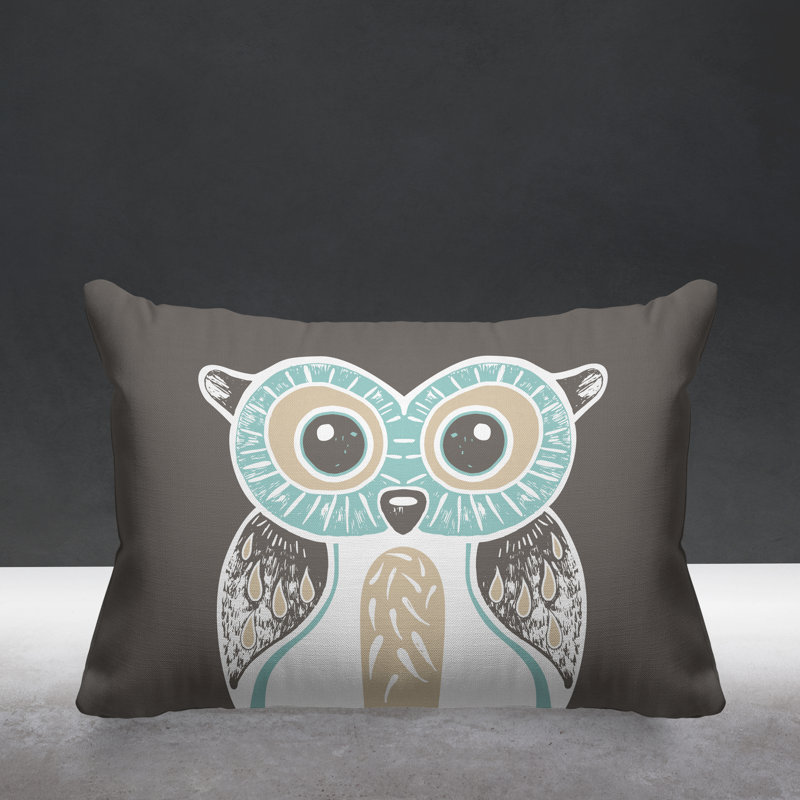 Coussin intérieur Addison Woodland Owl, Taupe