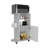 Modern Kitchen Cart 39" H, Single Door Cabinet, Four Wheels, One Side Shelf-1084254134