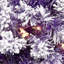 Pre-Lit Flocked Pine Artificial Christmas Wreath - 24" - Clear Lights-83520720