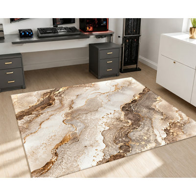 Tapis en velours à motif marbré abstrait tourbillonnant, dos antidérapant, tapis décoratif, décoration intérieure élégante pour salon, chambre, entrée, cuisine, balcon, appartement