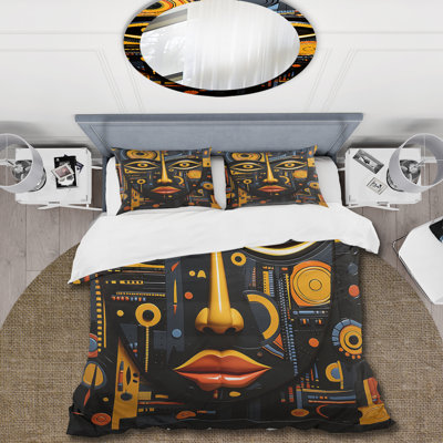 African Tribal Rhythms II - African Art Duvet Cover Set
