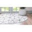Tapis géométrique ivoire / gris Nuangola-516358220
