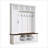 Versatile 3-in-1 Hall Tree with 6 Hooks, Farmhouse Storage Bench, Adjustable Shelves, and Multiple Storage Space for Entryway-128979012