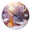 Forêt de Noël avec rivière et arbres II - Horloge murale traditionnelle-60329163